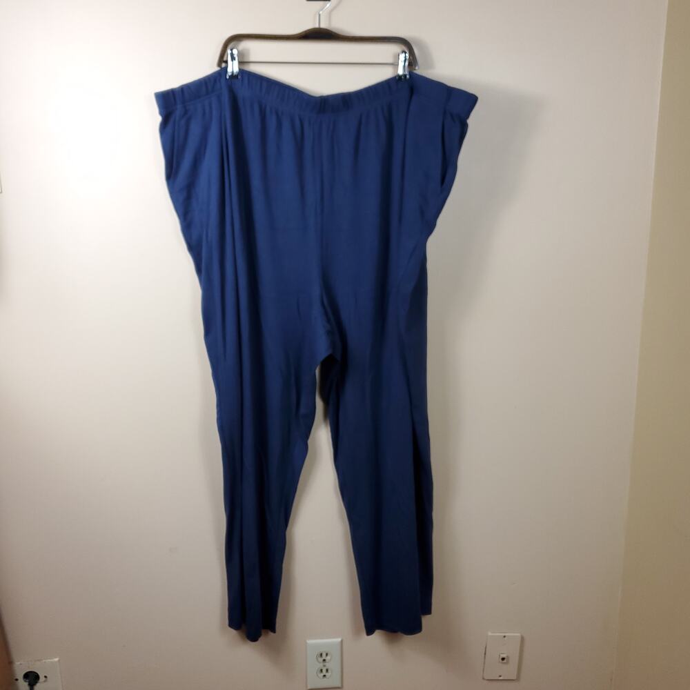 Woman Within Pull-on Mid-rise Leggings in Blue Size 28/30